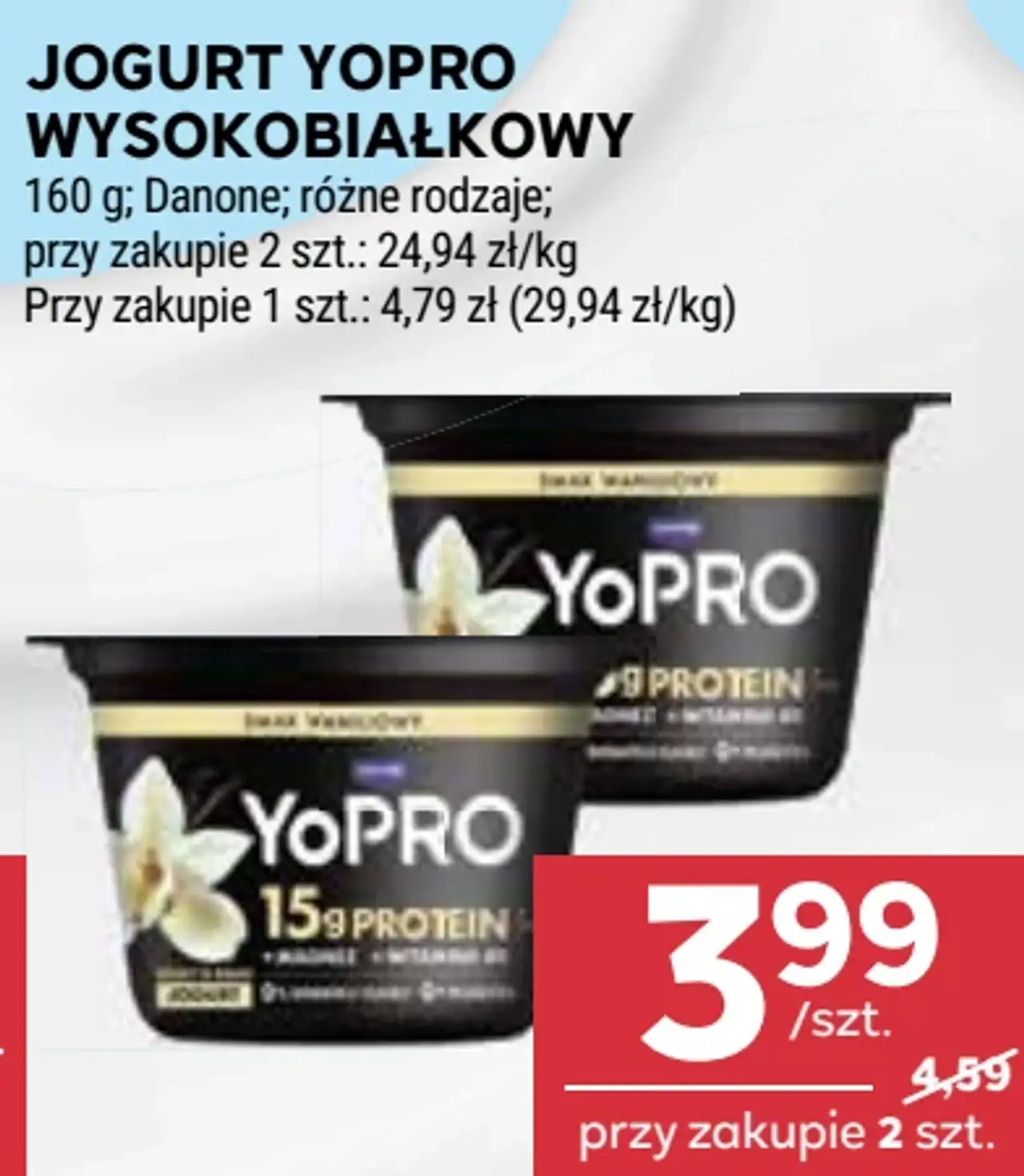 Jogurt YoPro wysokobiałkowy