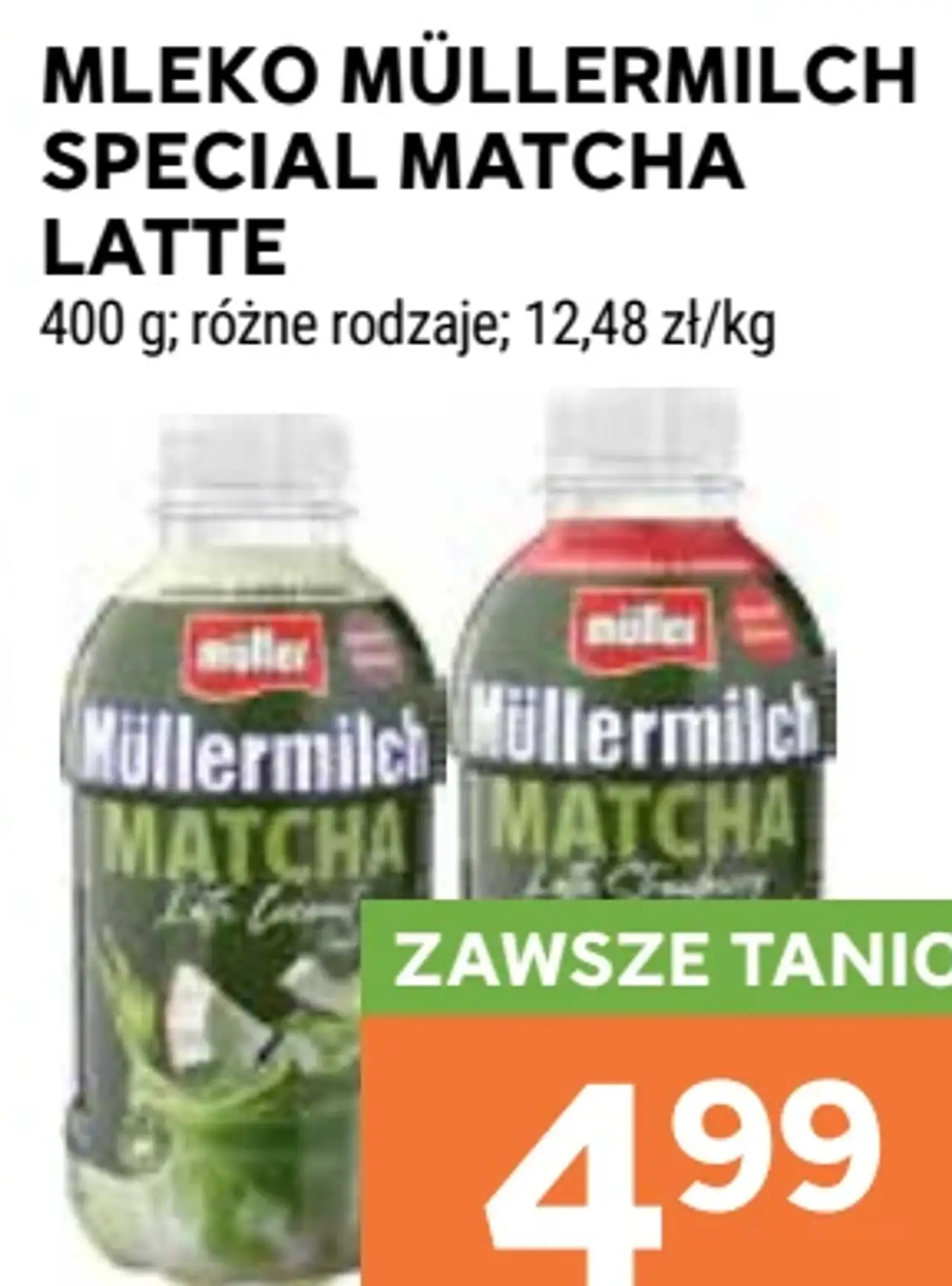 Mleko Müllermilch Special Matcha Latte