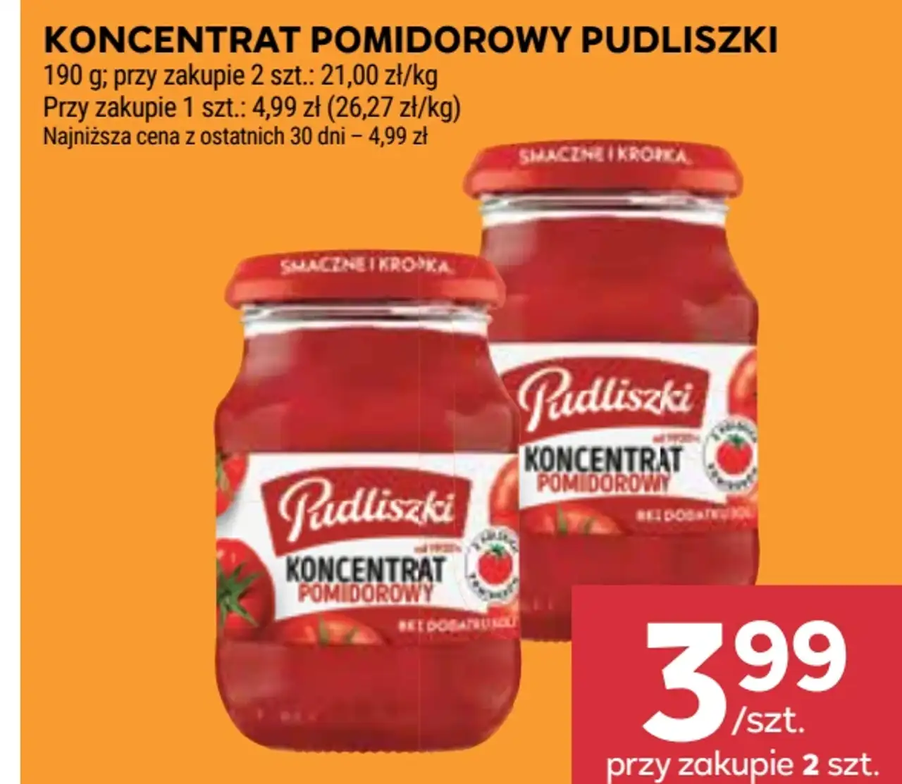 Koncentrat pomidorowy Pudliszki