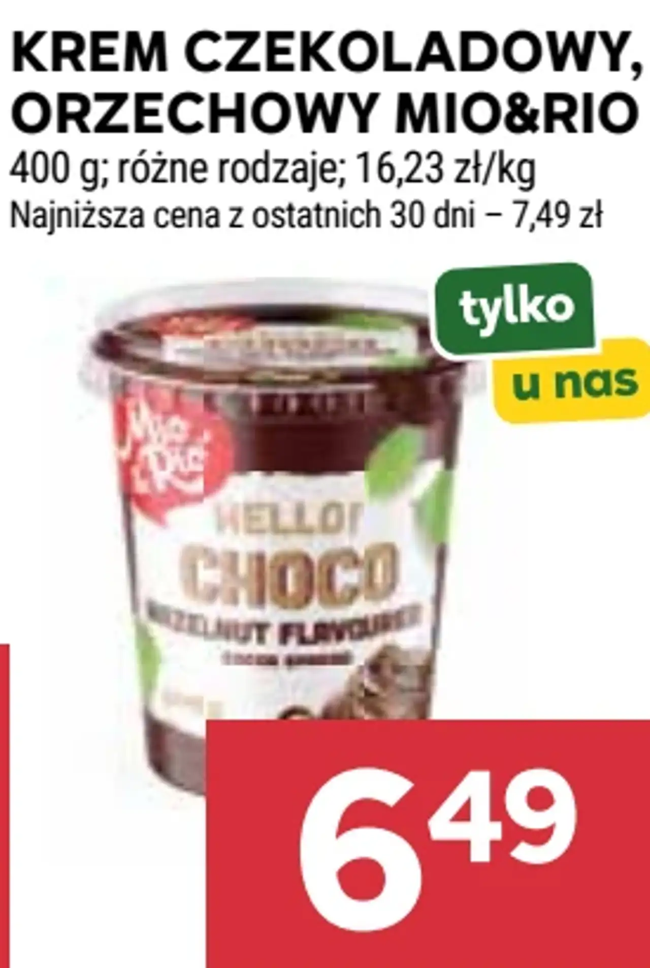 Krem czekoladowy, orzechowy Mio&Rio Hello! Choco