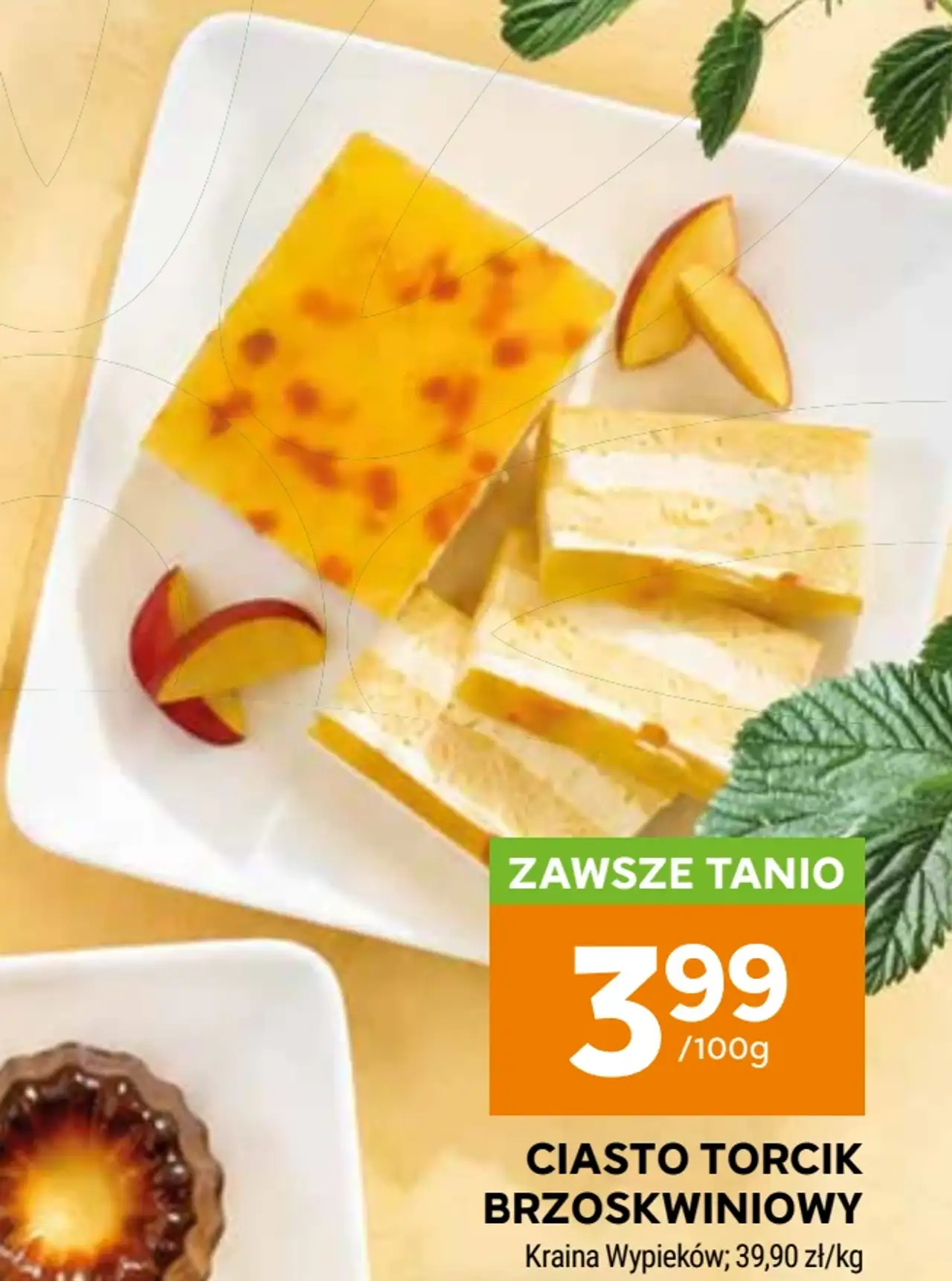 Ciasto Torcik Brzoskwiniowy Kraina Wypieków