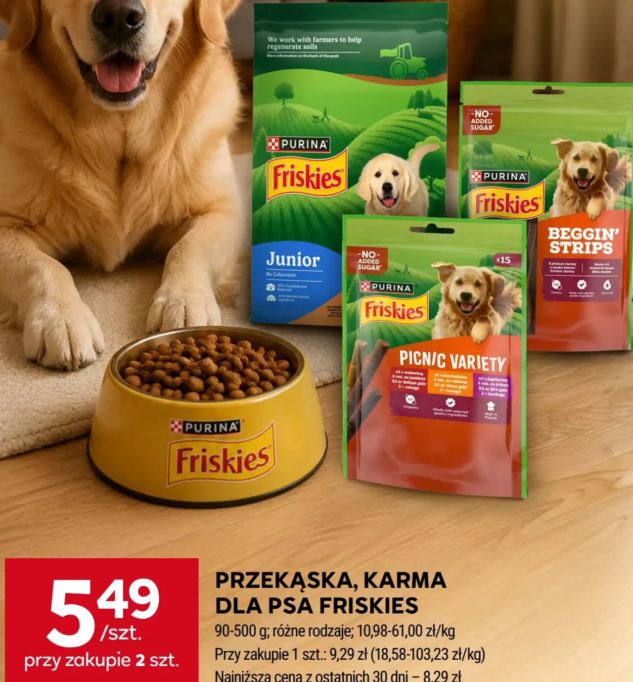 Przekąska, karma dla psa Friskies