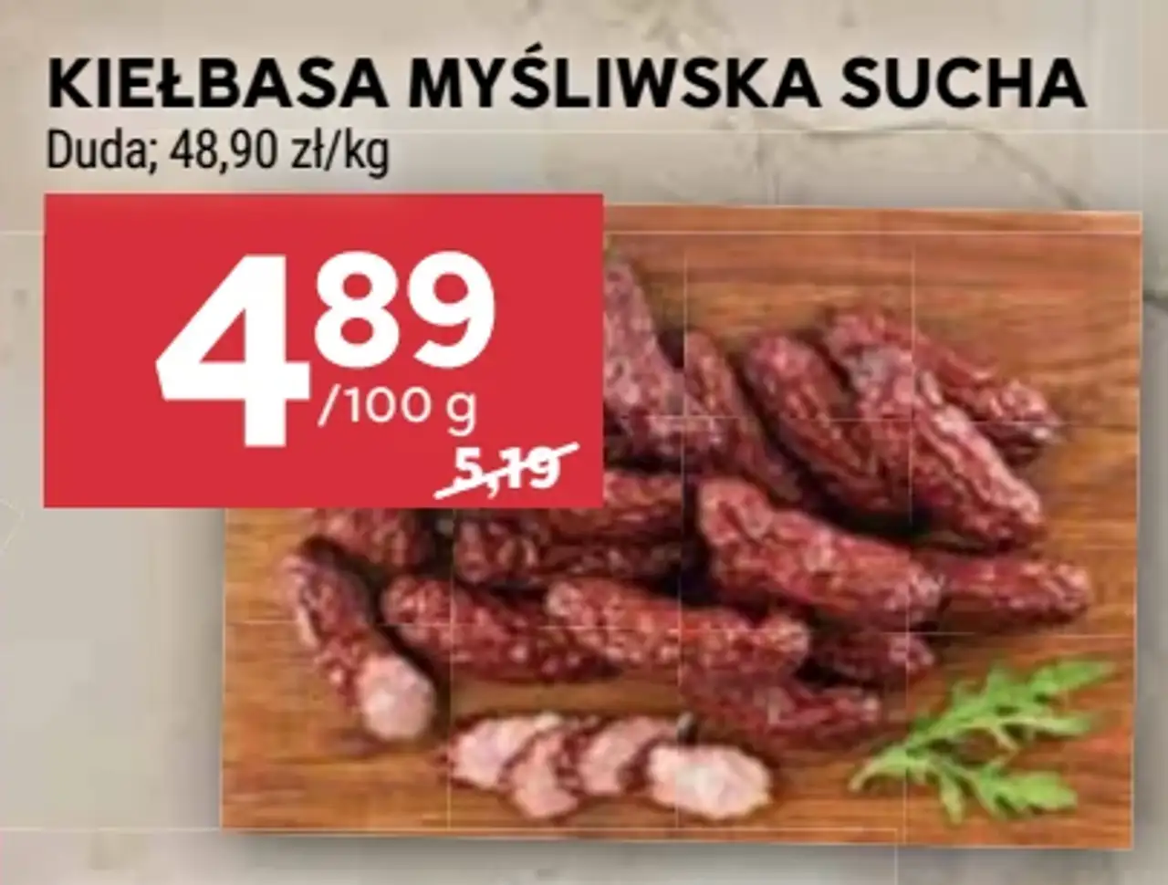 Kiełbasa myśliwska sucha Duda