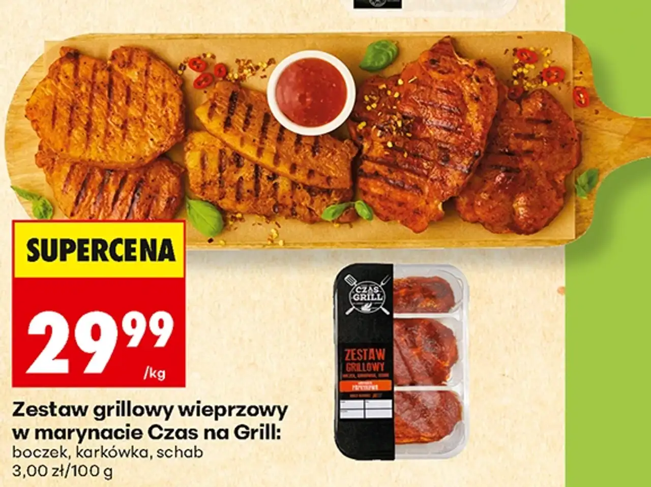 Zestaw grillowy wieprzowy w marynacie Czas na Grill
