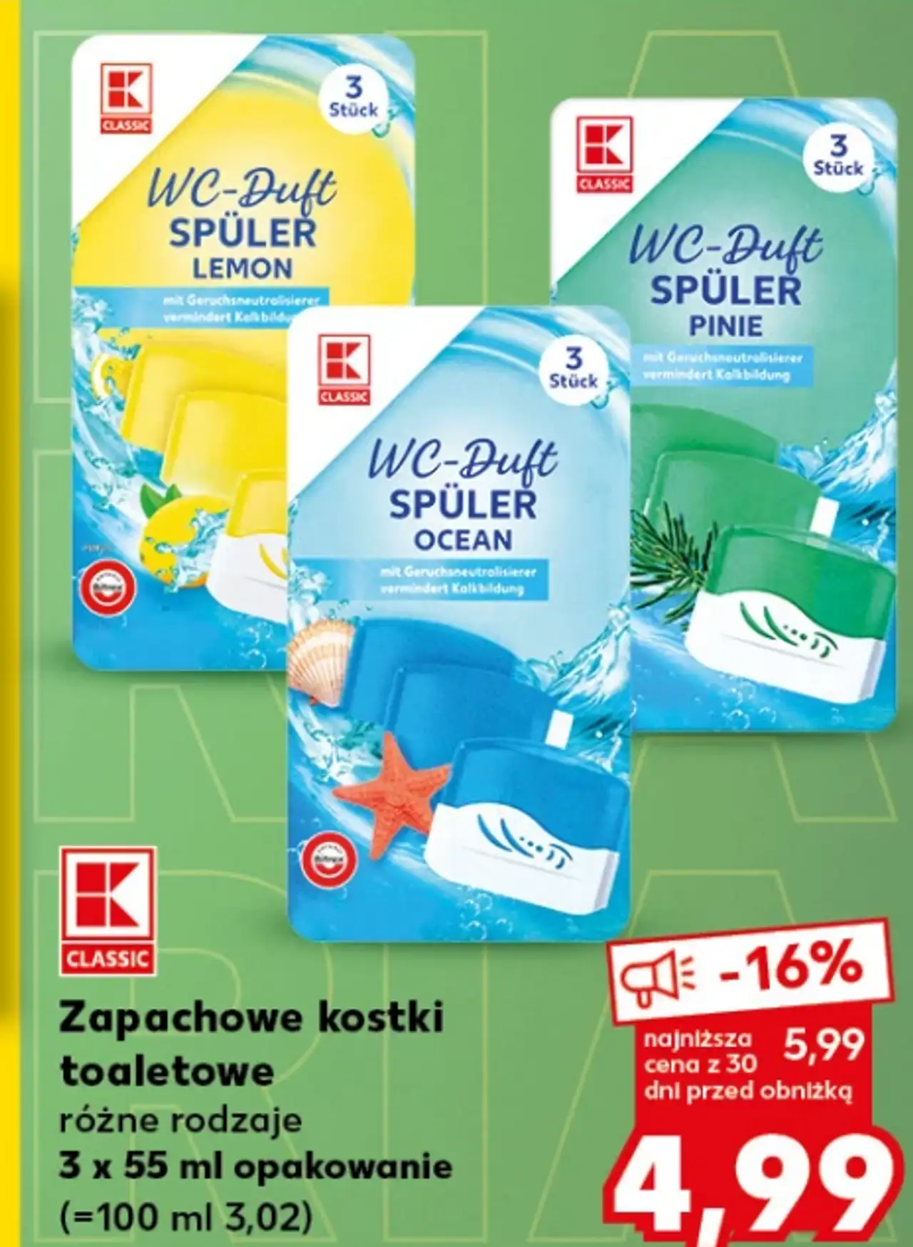 Classic Zapachowe kostki toaletowe