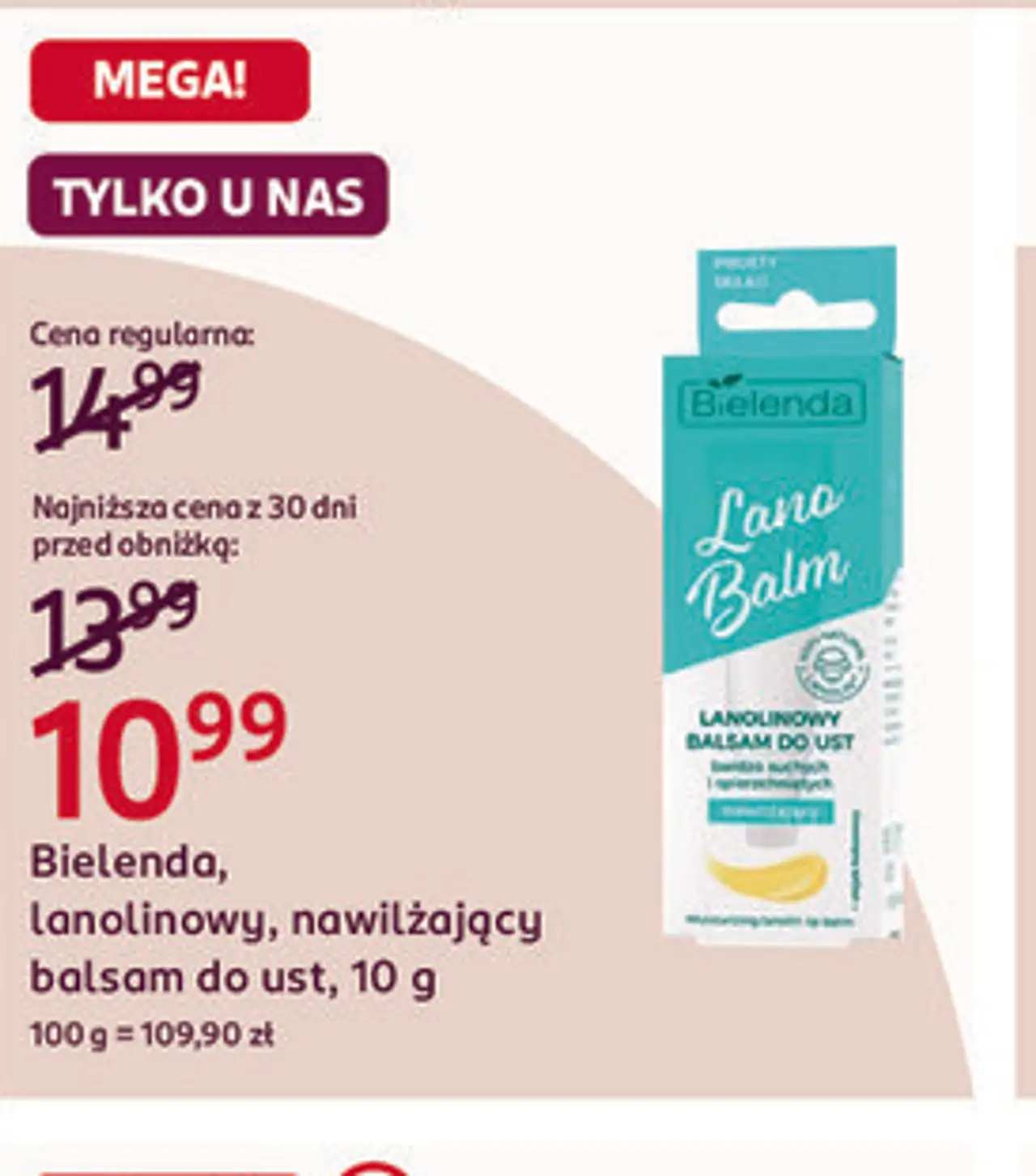 Bielenda, lanolinowy, nawilżający balsam do ust