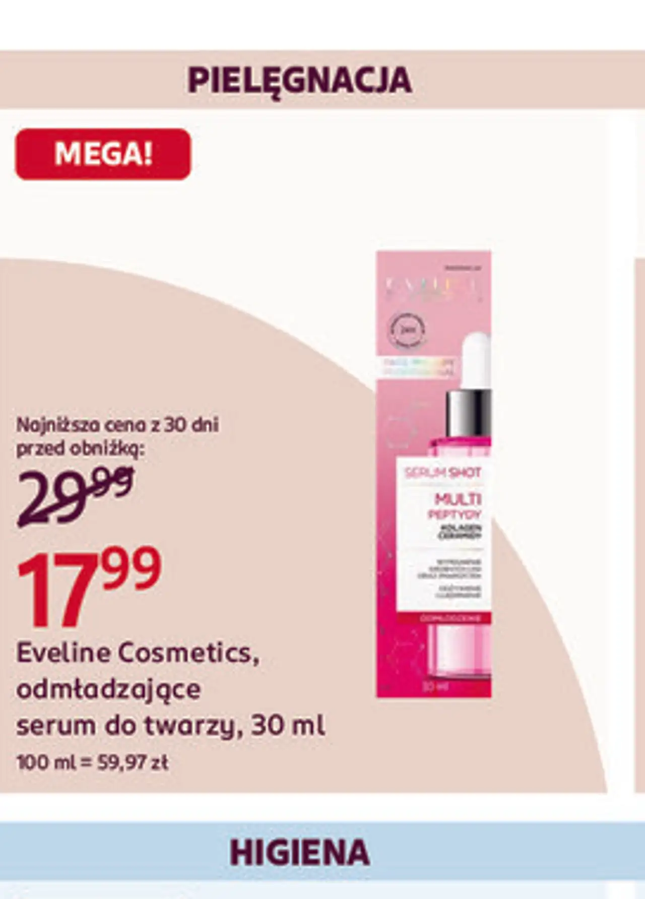 Eveline Cosmetics odmładzające serum do twarzy