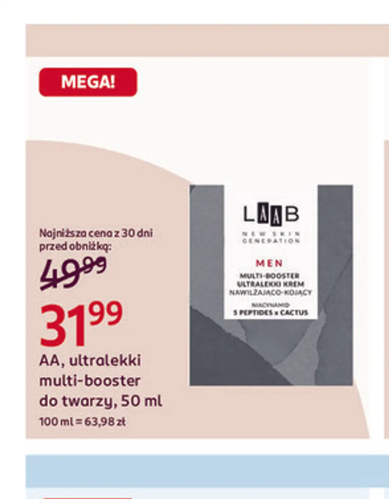 AA Men LAAB ultralekki multi-booster do twarzy