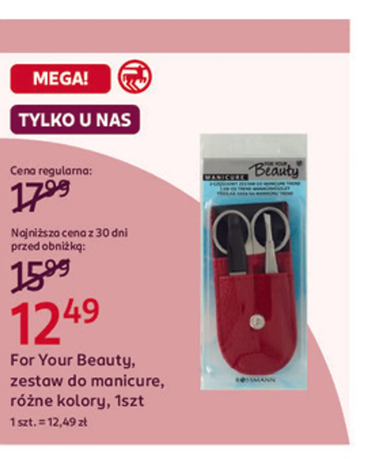 For Your Beauty, zestaw do manicure, różne kolory, 1szt