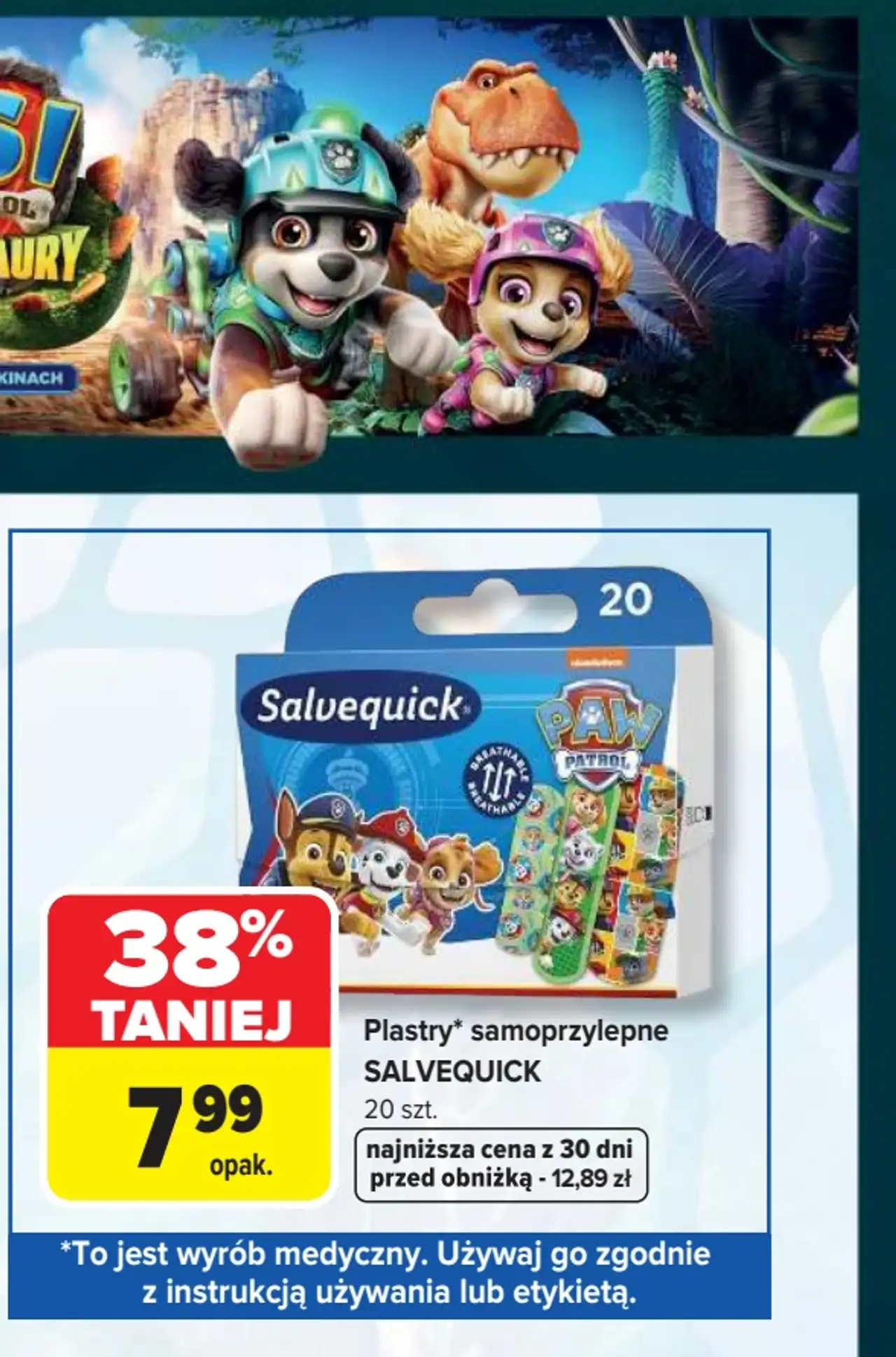 Plastry samoprzylepne Salvequick Paw Patrol