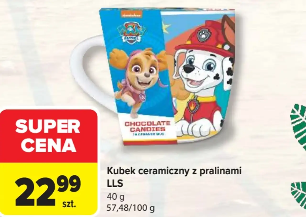 Kubek ceramiczny z pralinami LLS