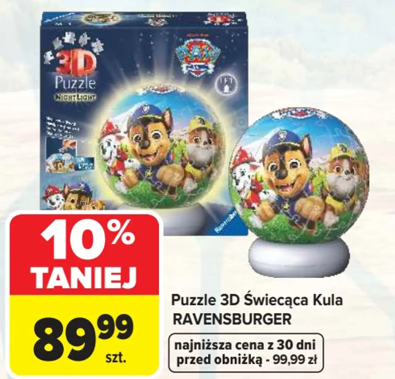 Puzzle 3D Świecąca Kula RAVENSBURGER