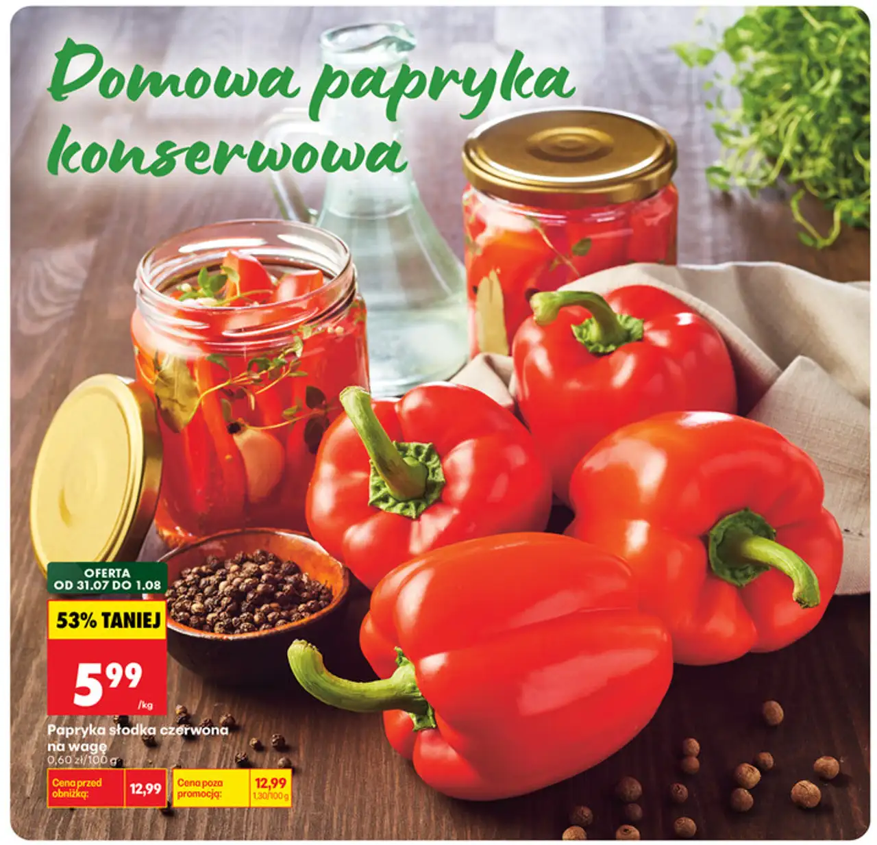 Papryka słodka czerwona na wagę