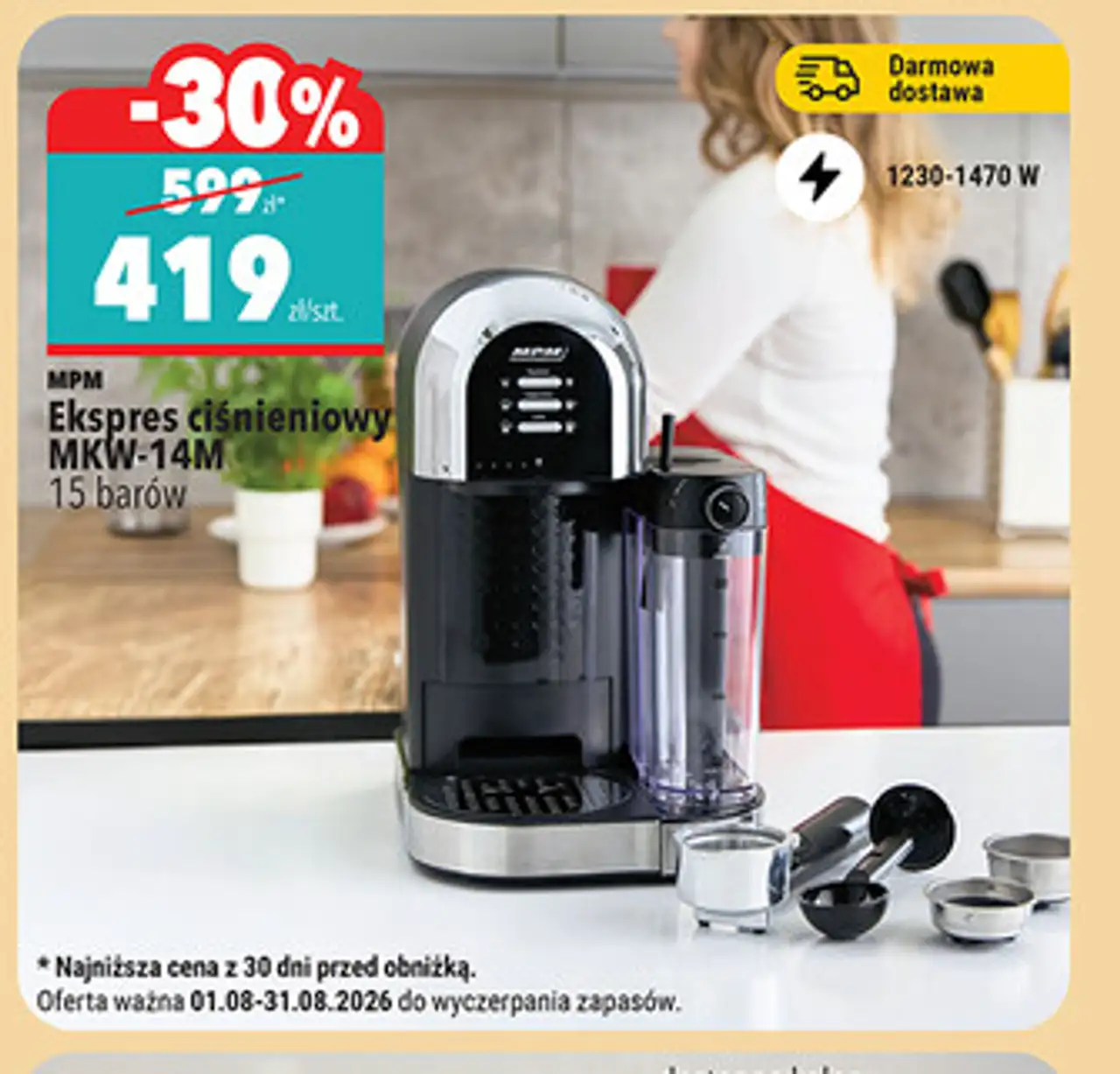 MPM Ekspres ciśnieniowy MKW-14M 15 barów
