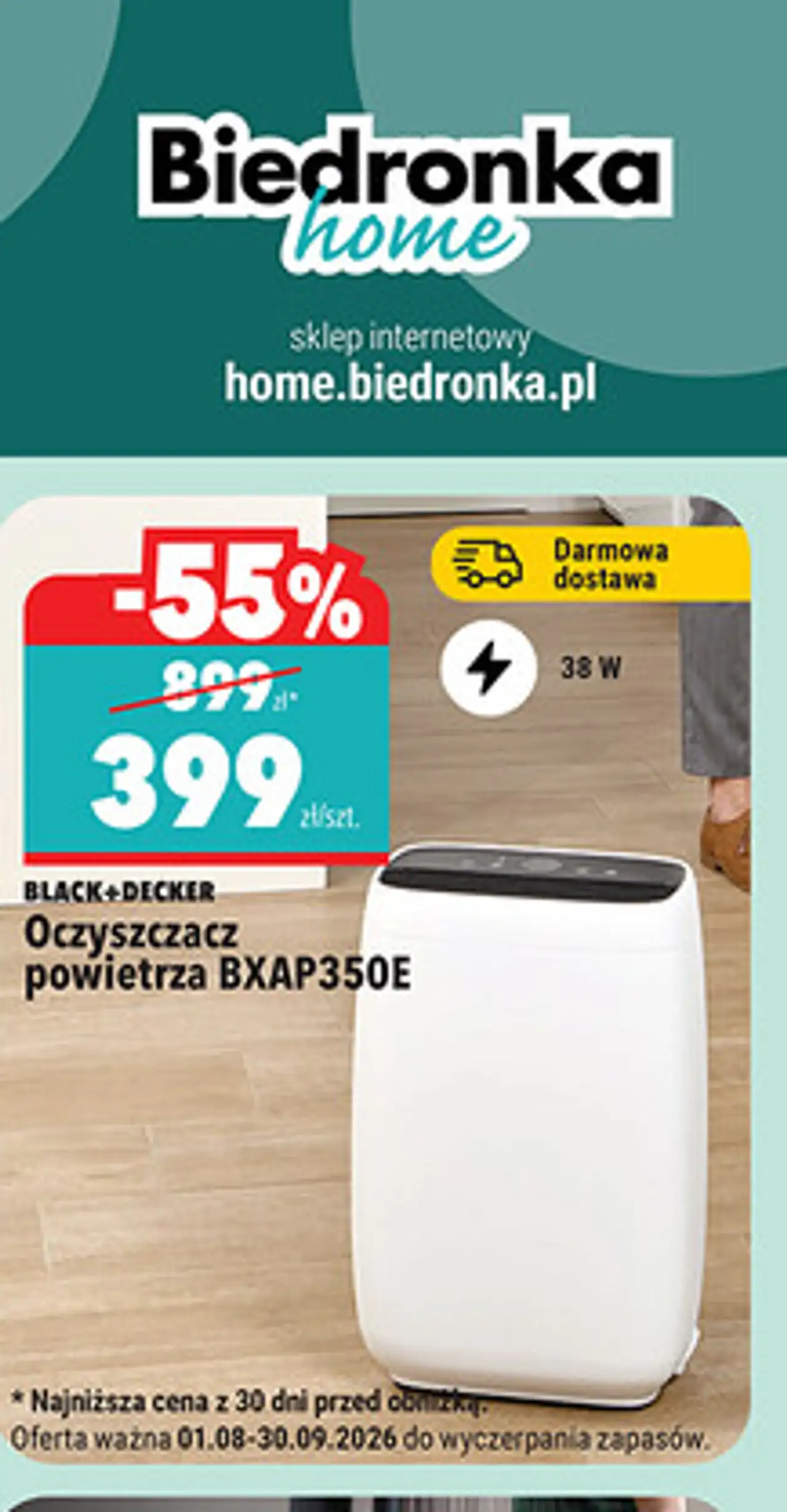 Oczyszczacz powietrza Black+Decker BXAP350E