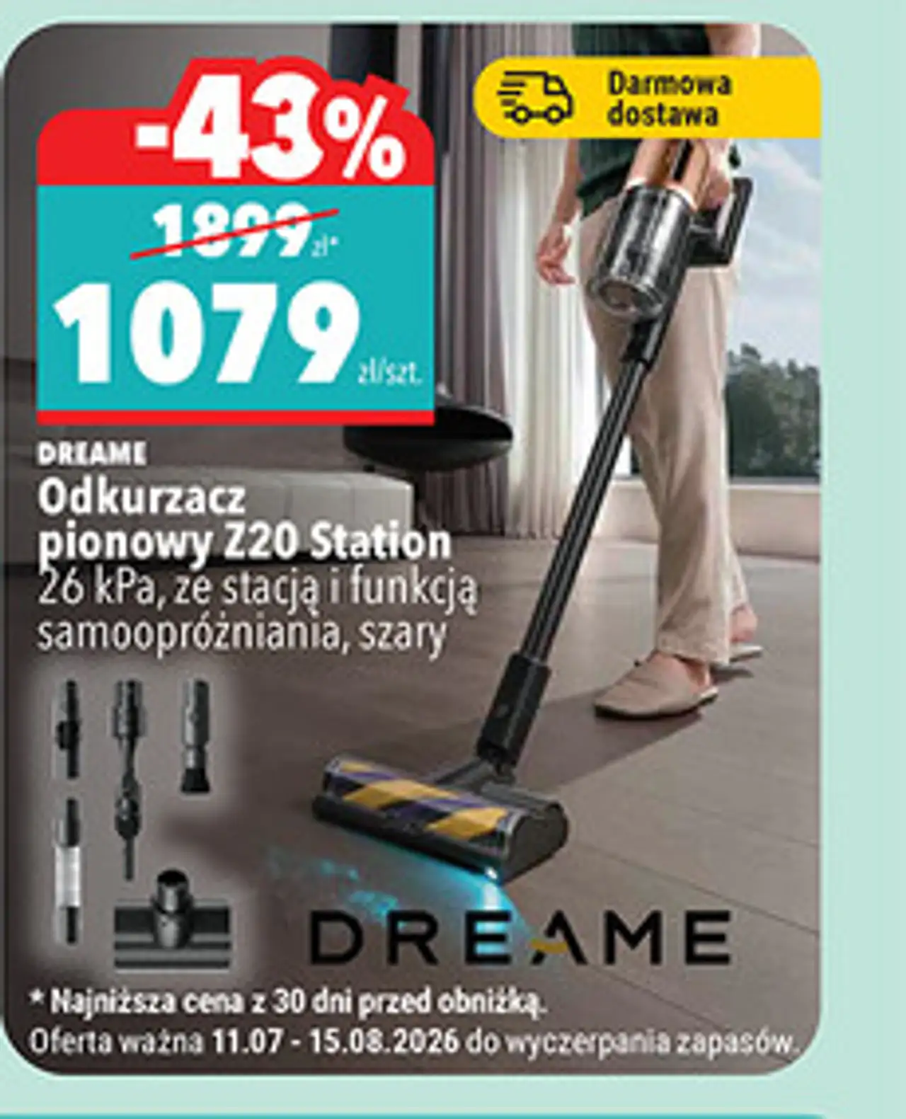 Odkurzacz pionowy Z20 Station Dreame