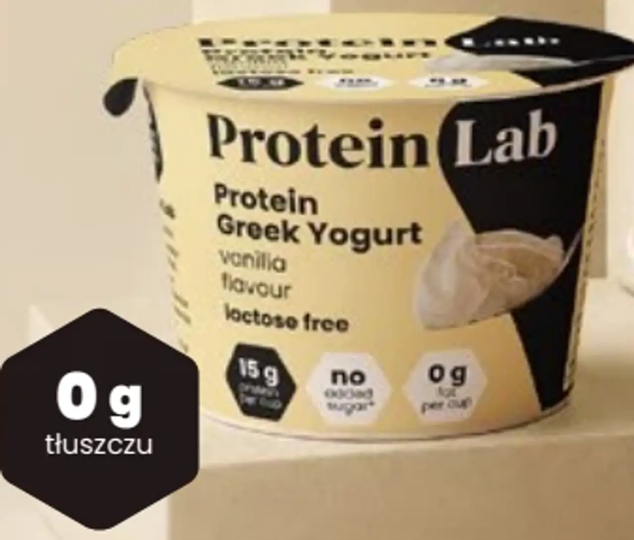 Jogurt Protein Lab Protein Greek Yogurt vanilla flavour lactose free