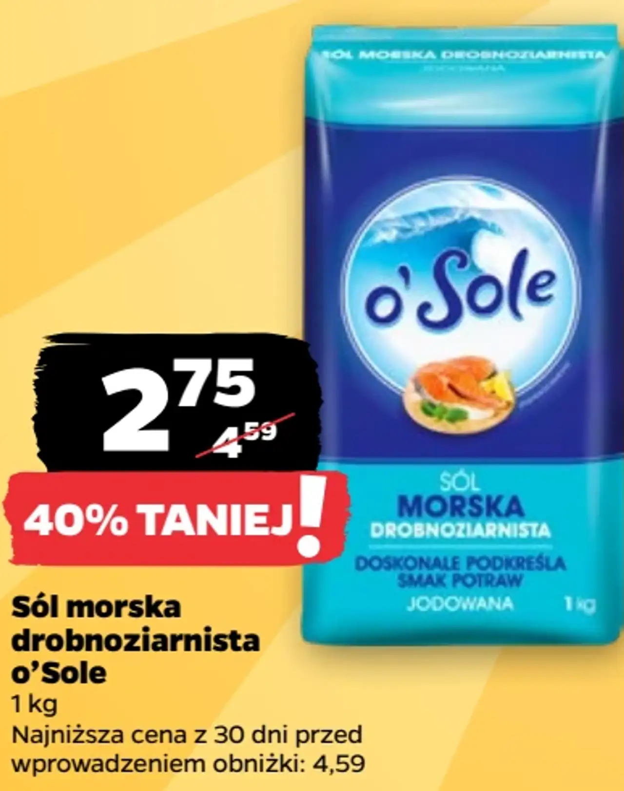 Sól morska drobnoziarnista o'Sole