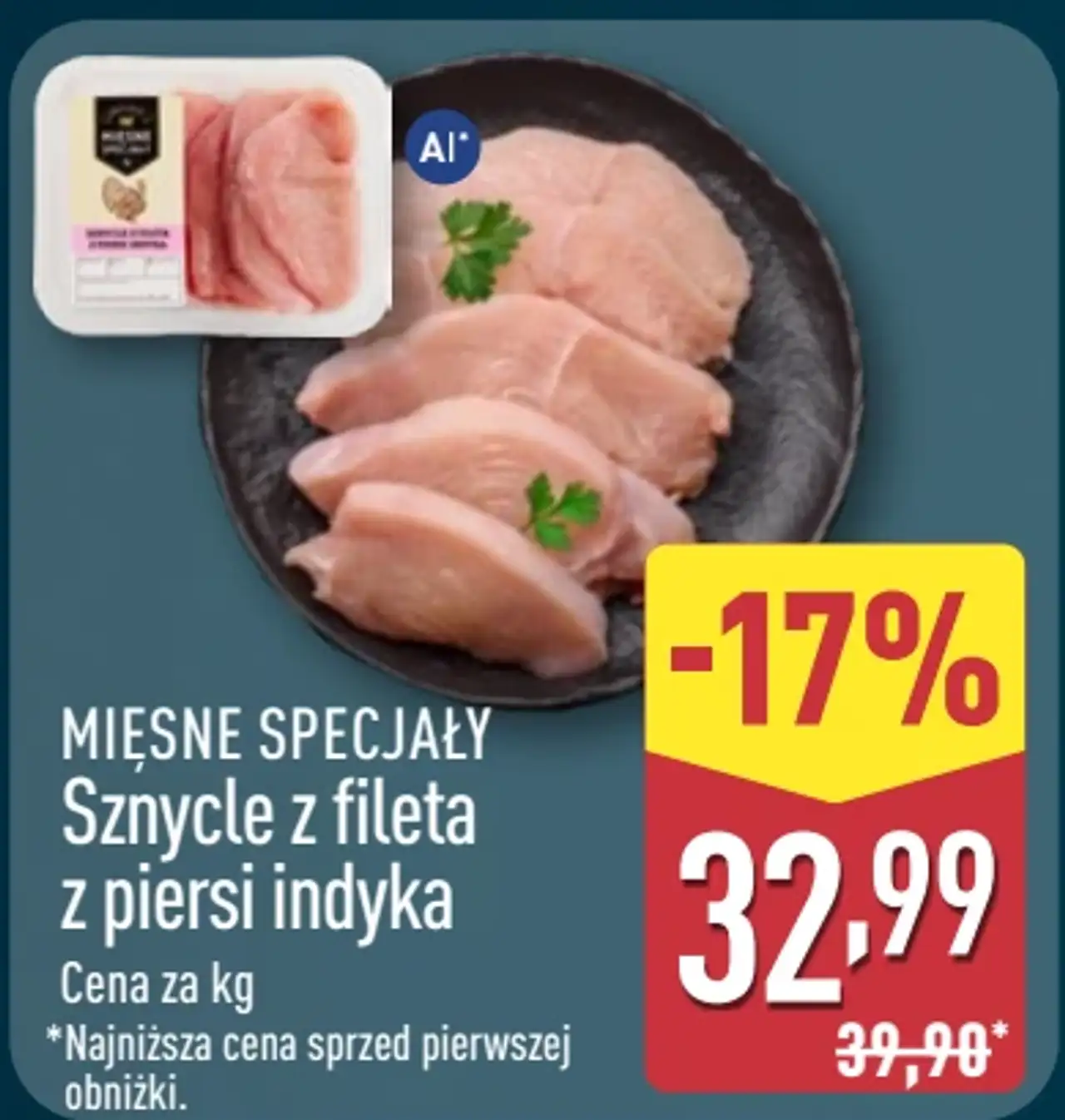 Mięsne Specjały Sznycle z fileta z piersi indyka