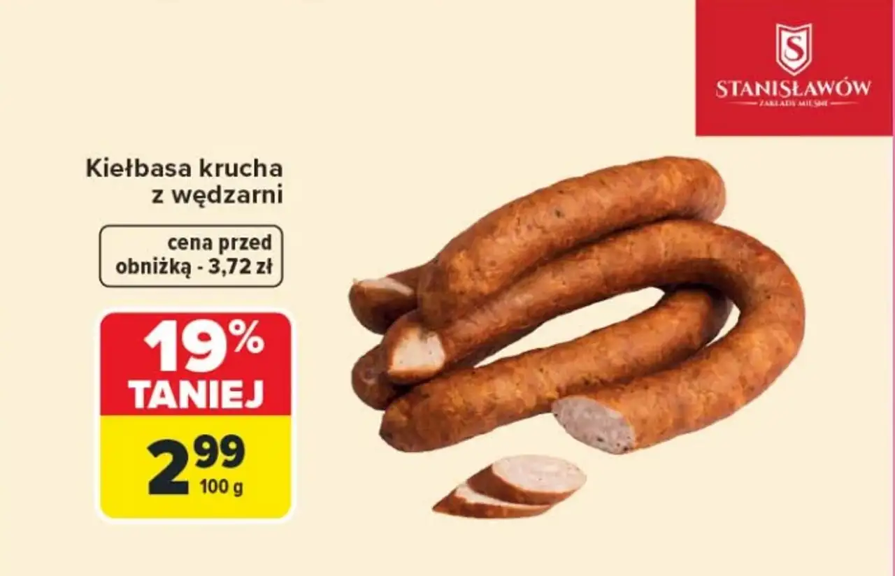 Kiełbasa krucha z wędzarni Stanisławów