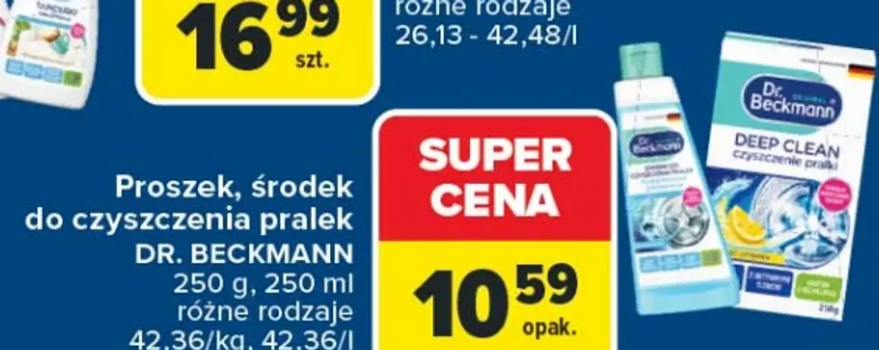Proszek, środek do czyszczenia pralek Dr. Beckmann