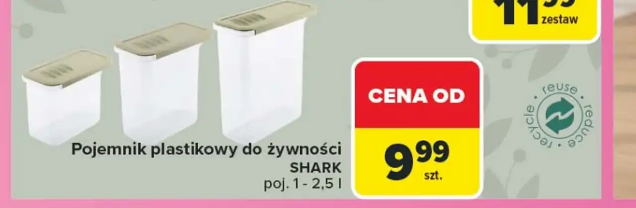 Pojemnik plastikowy do żywności BranQ Shark