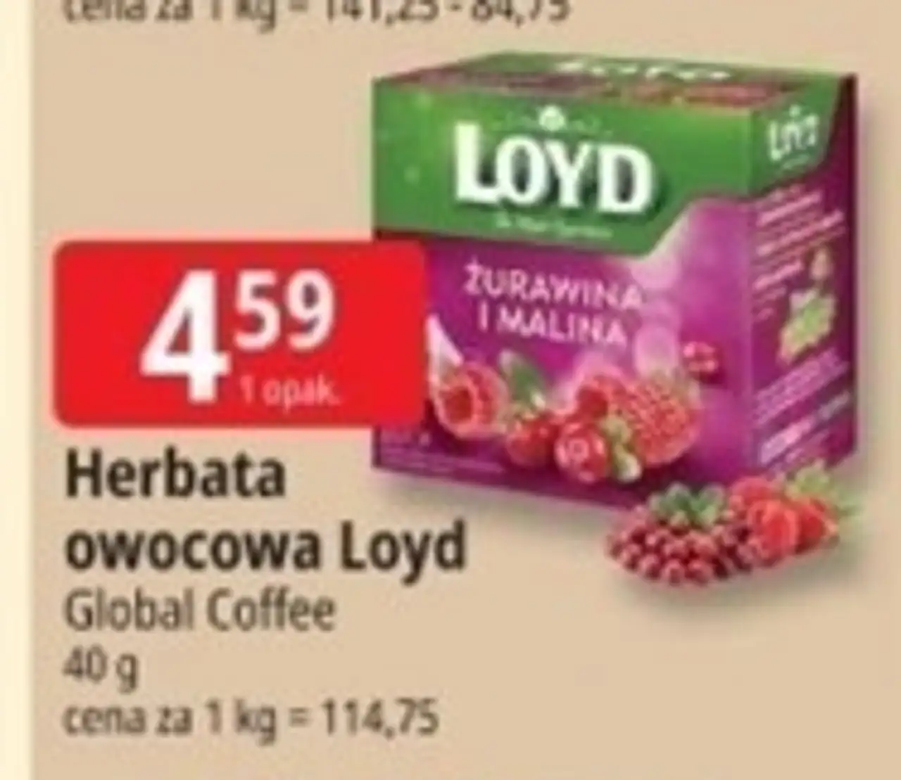 Herbata żurawina i malina Loyd Tea The Magic Experience