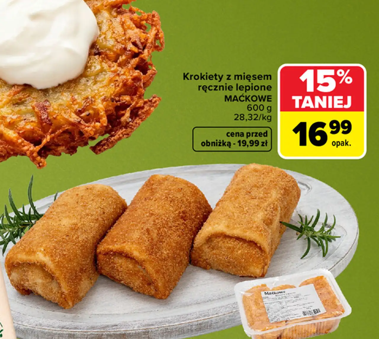 Krokiety z mięsem Maćkowe