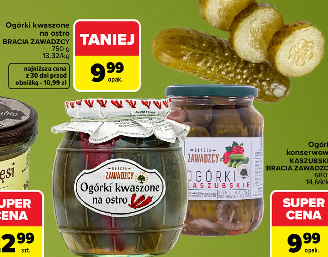 Ogórki kwaszone na ostro Bracia Zawadzcy