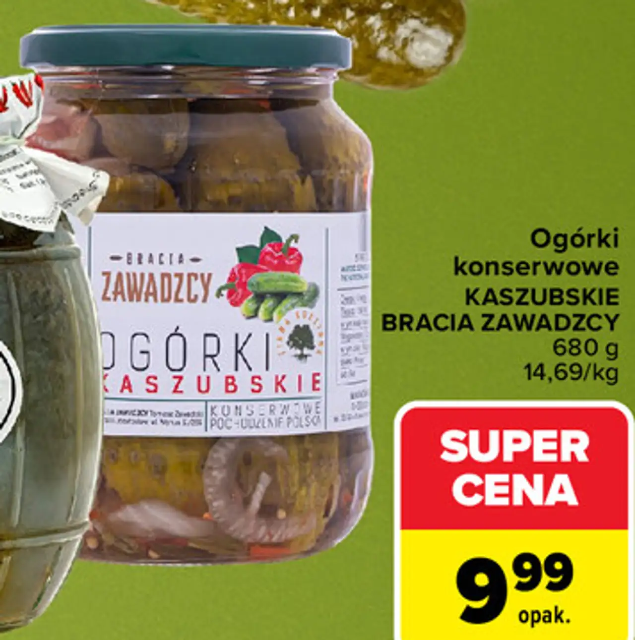 Ogórki konserwowe Kaszubskie Bracia Zawadzcy
