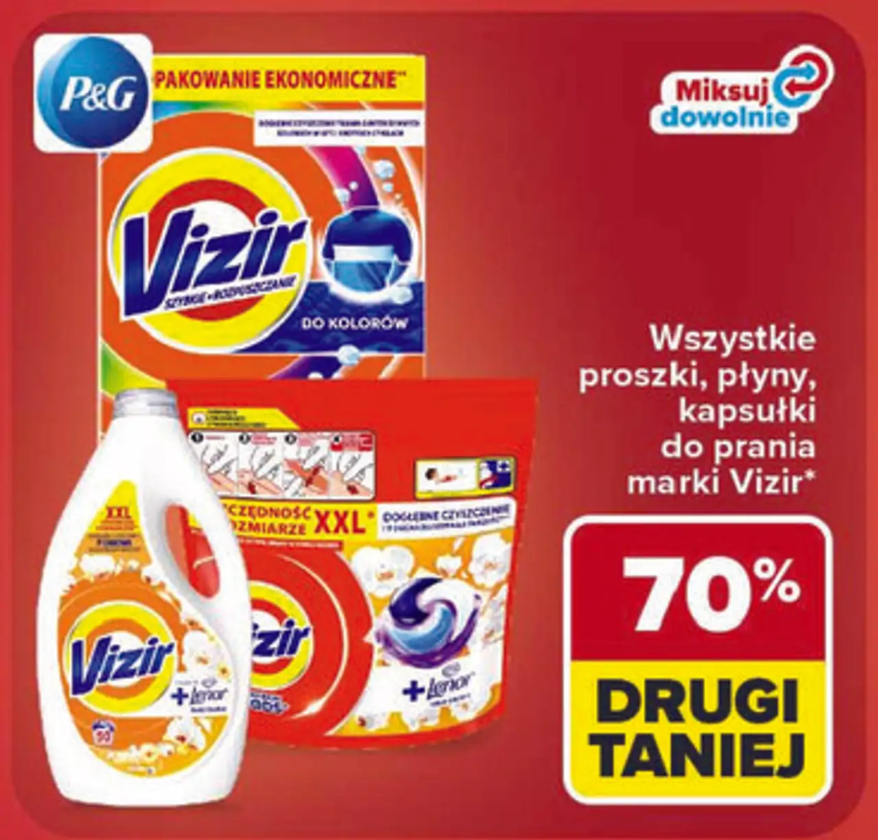 Wszystkie proszki, płyny, kapsułki do prania marki Vizir