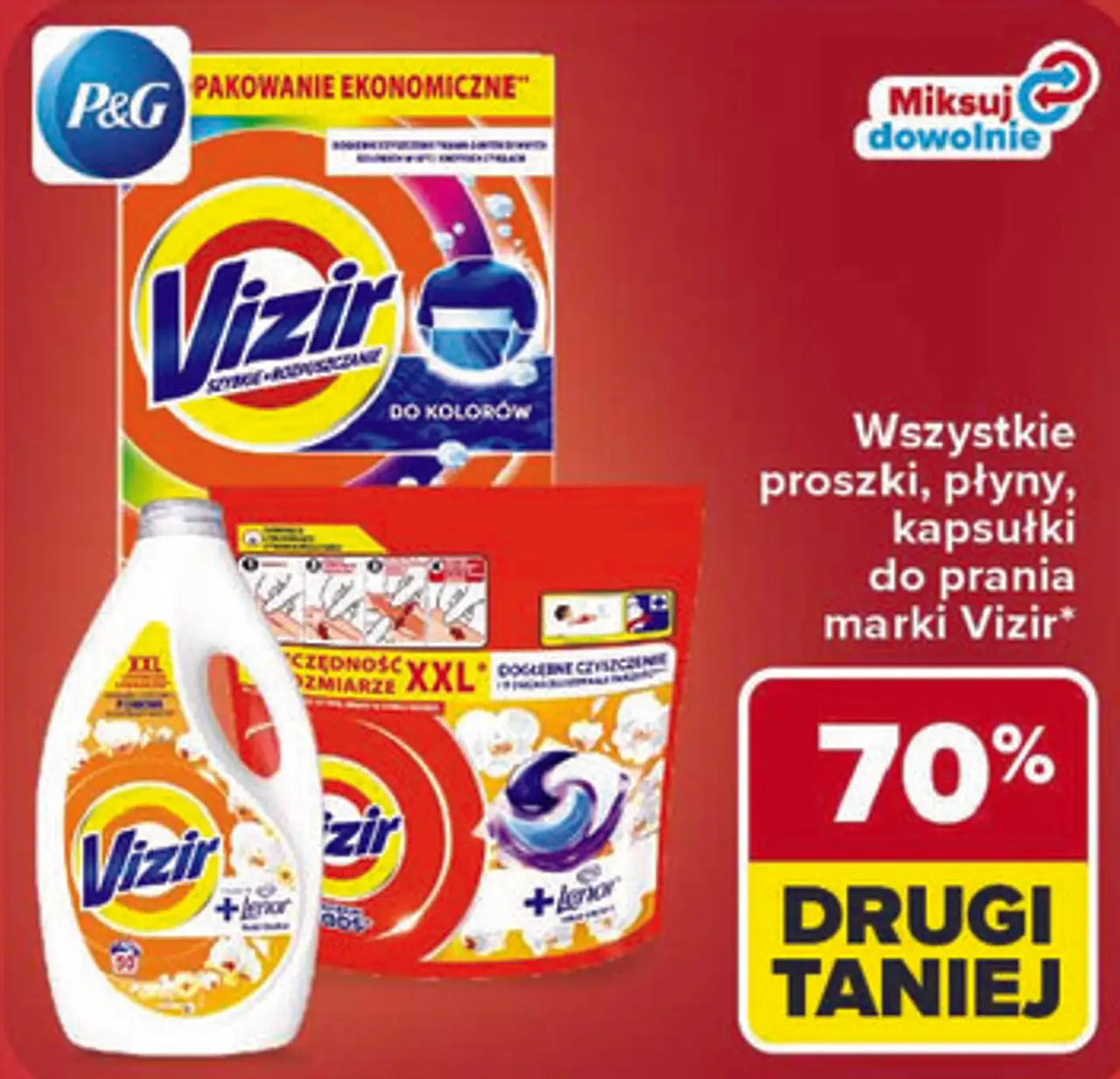 Wszystkie proszki, płyny, kapsułki do prania marki Vizir