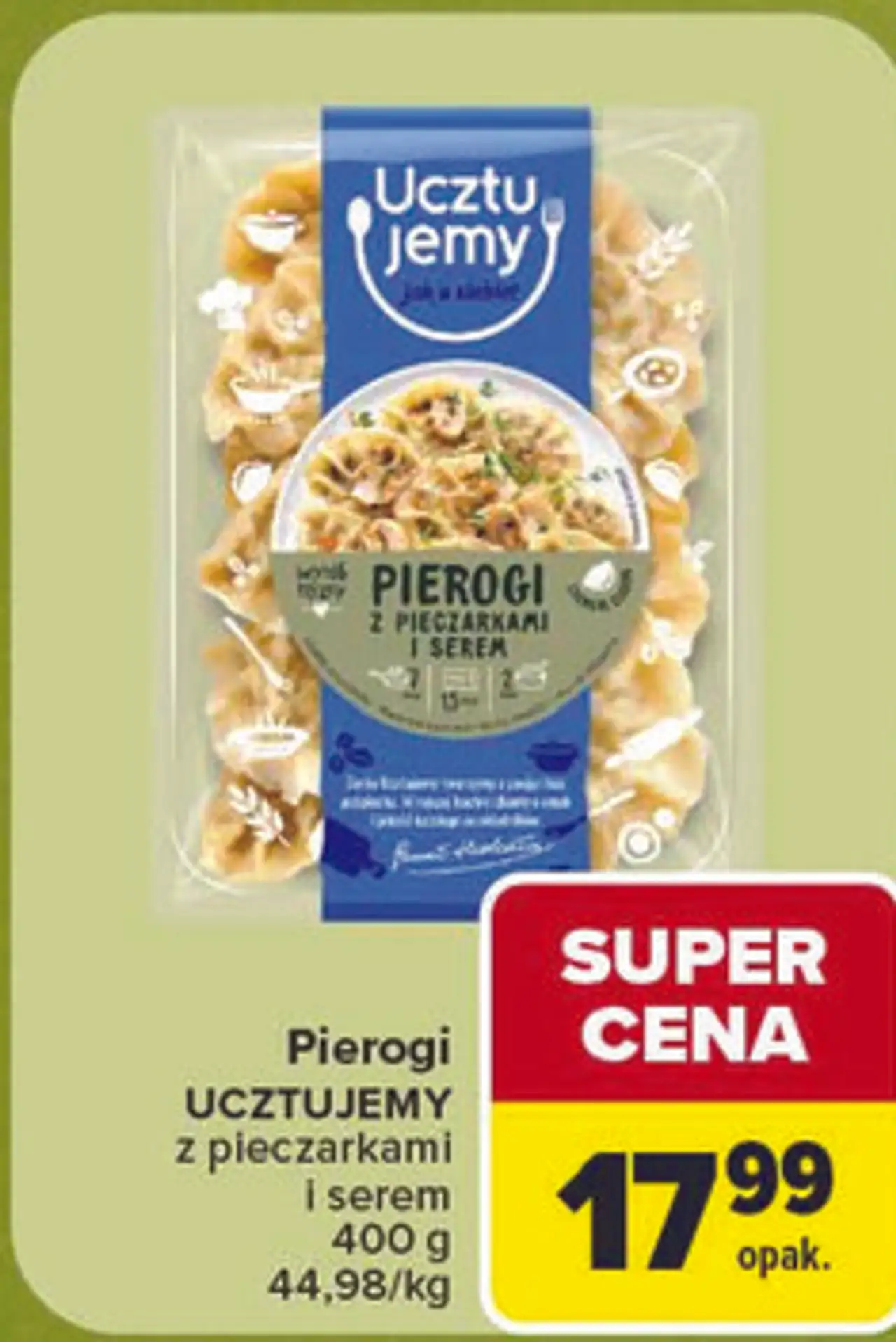 Pierogi Ucztujemy z pieczarkami i serem