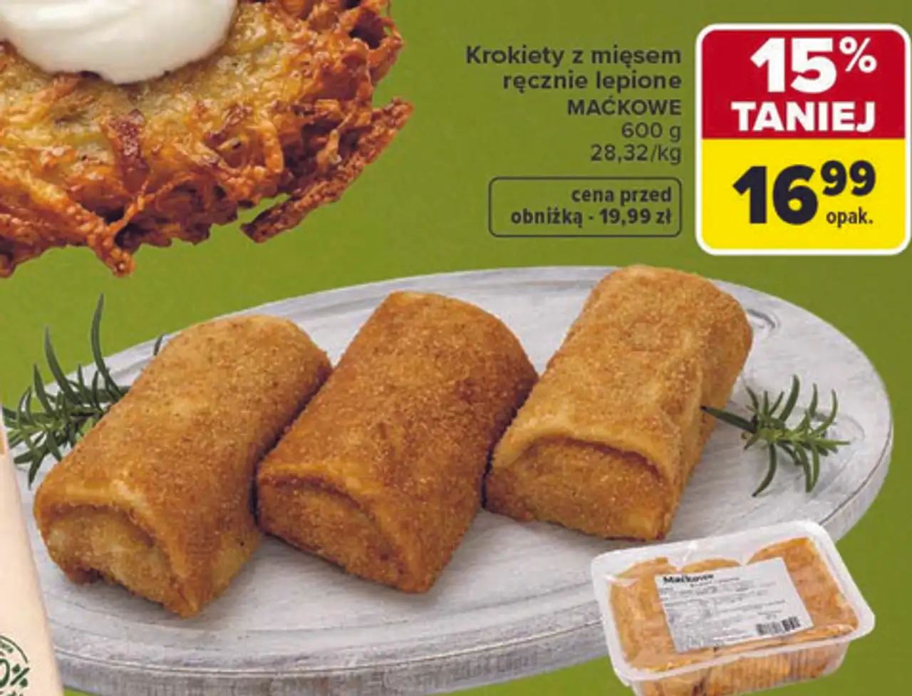 Krokiety z mięsem ręcznie lepione Maćkowe