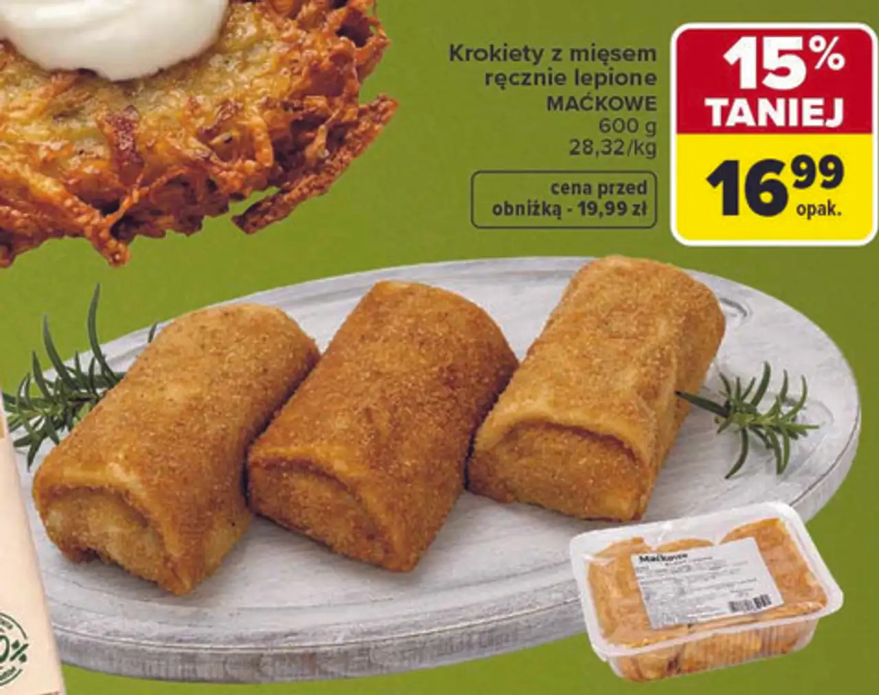 Krokiety z mięsem ręcznie lepione Maćkowe