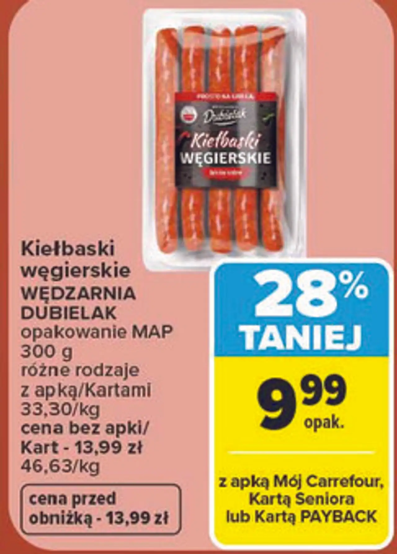 Kiełbaski węgierskie Wędzarnia Dubielak
