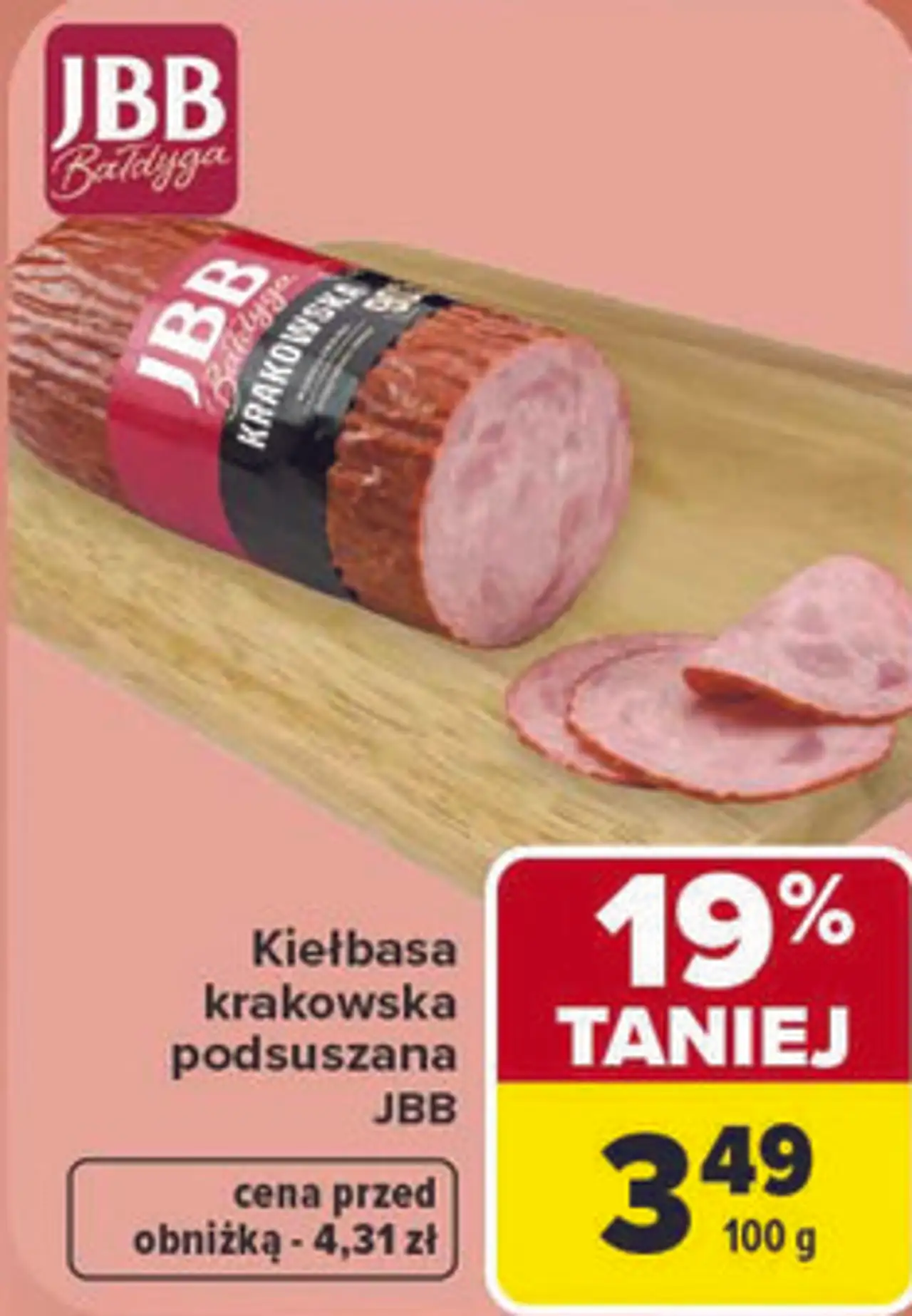 Kiełbasa krakowska podsuszana JBB