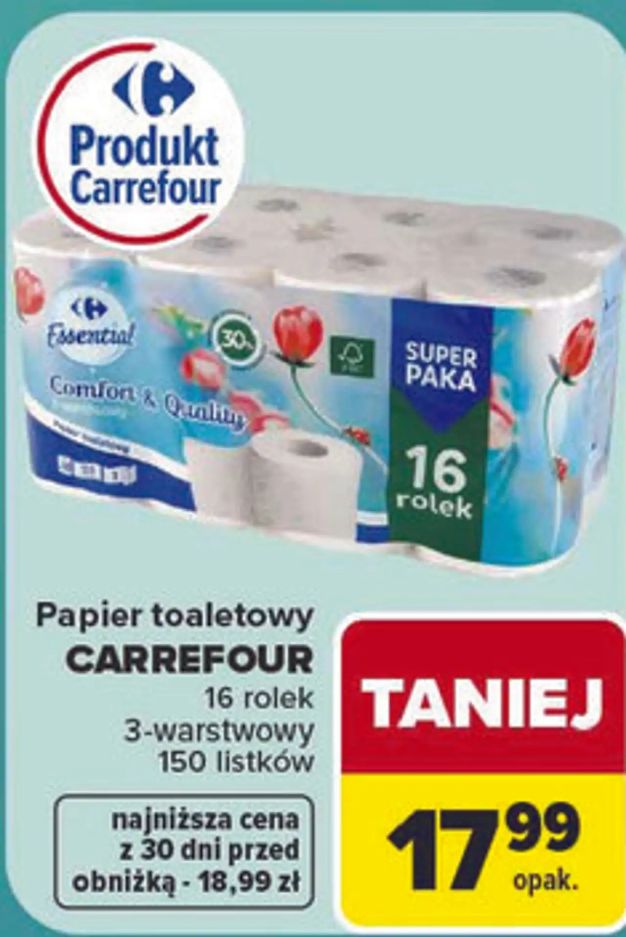 Papier toaletowy Carrefour