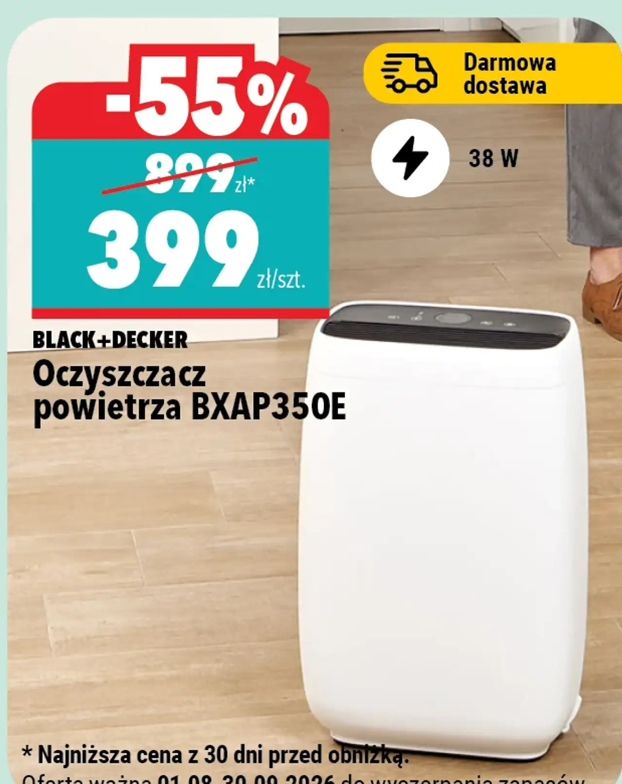 Oczyszczacz powietrza BXAP350E BLACK+DECKER
