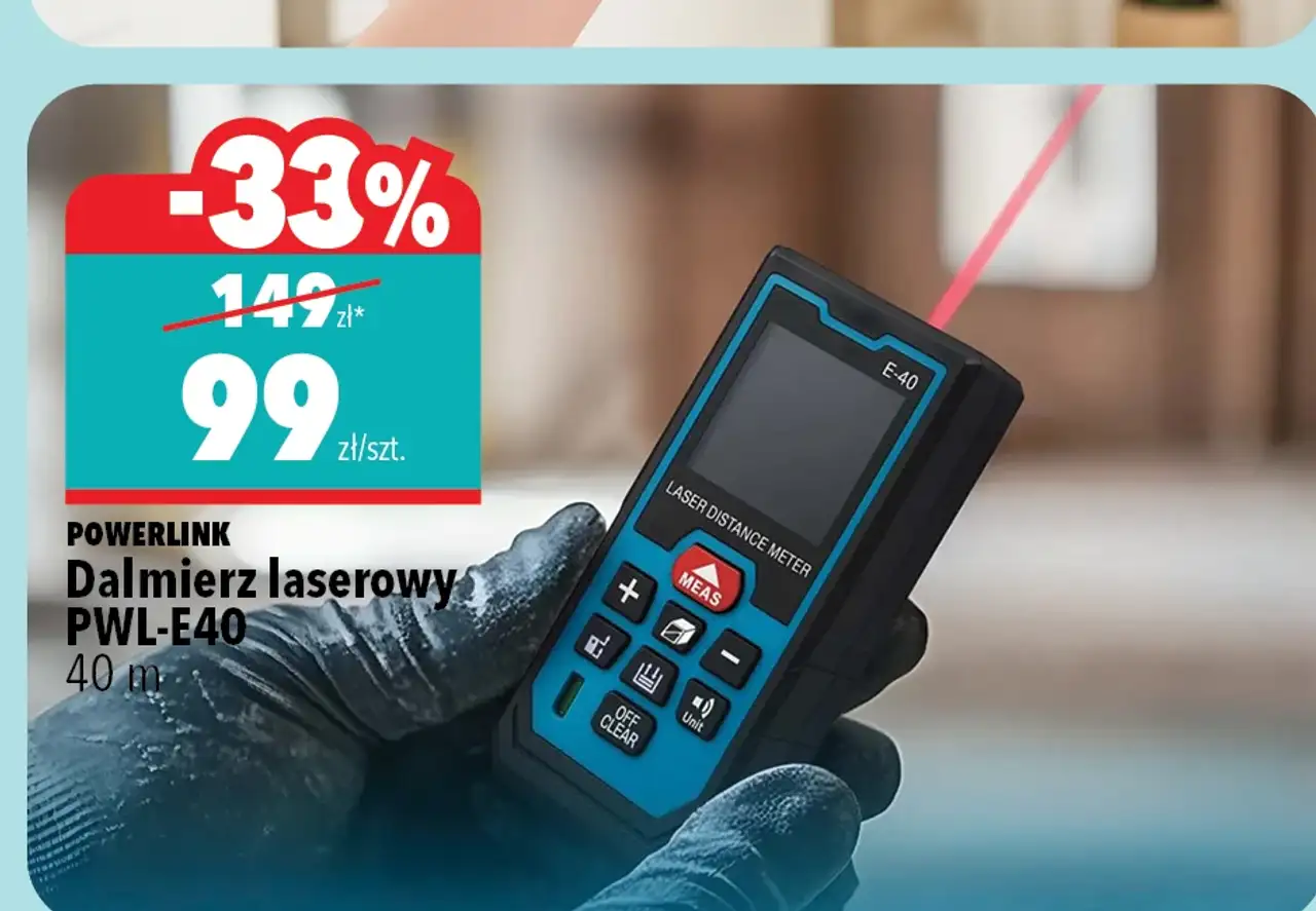 Dalmierz laserowy POWERLINK PWL-E40