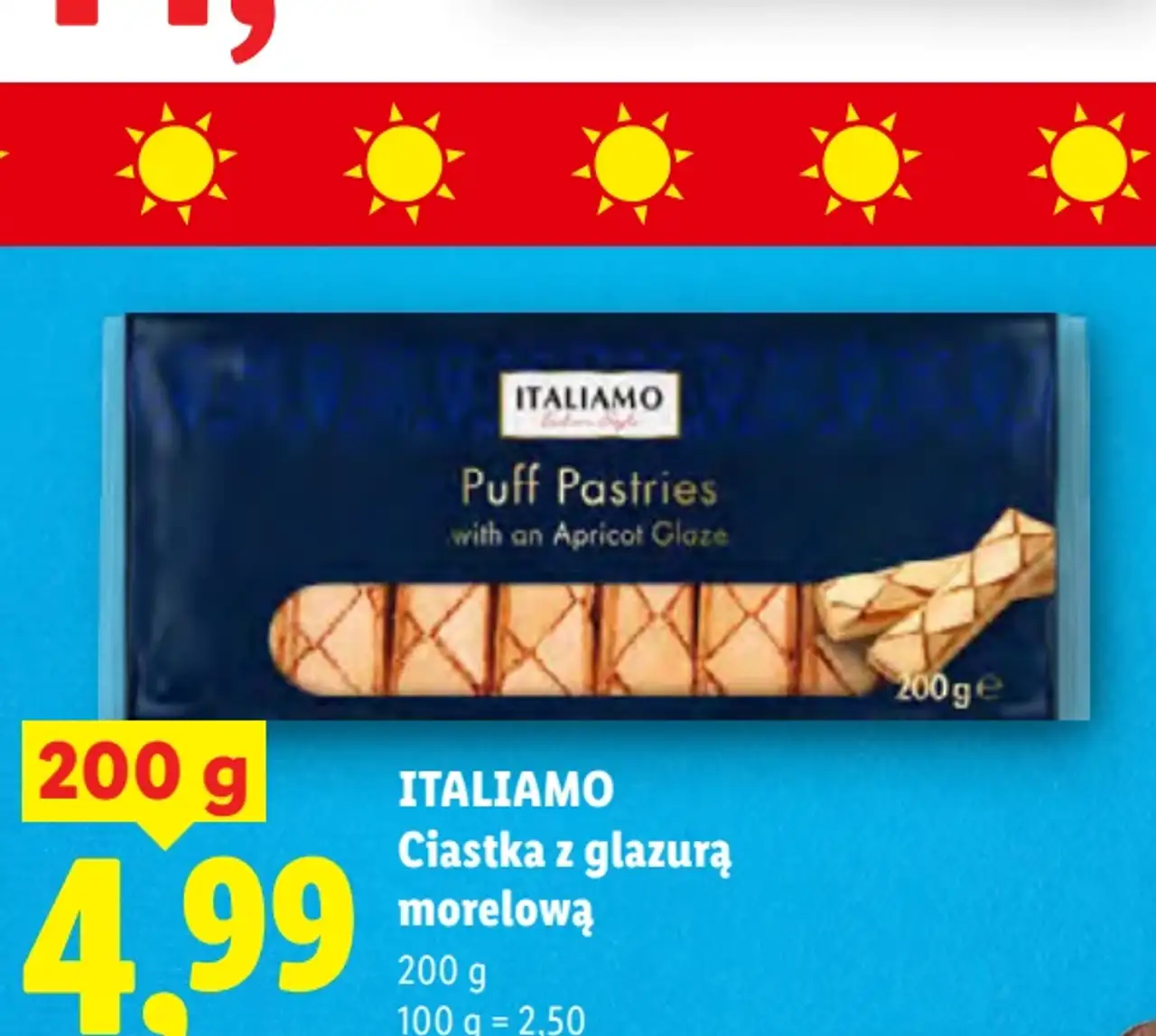 ITALIAMO Ciastka z glazurą morelową