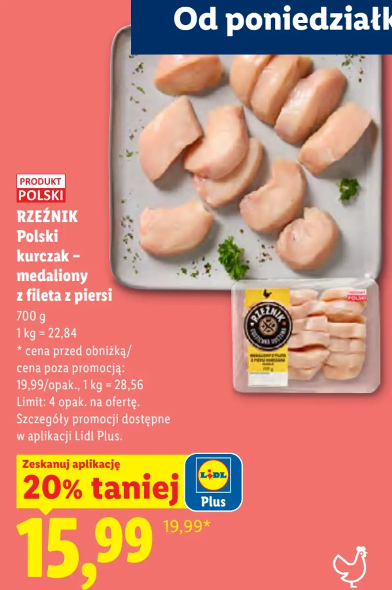 Rzeźnik Polski kurczak - medaliony z fileta z piersi
