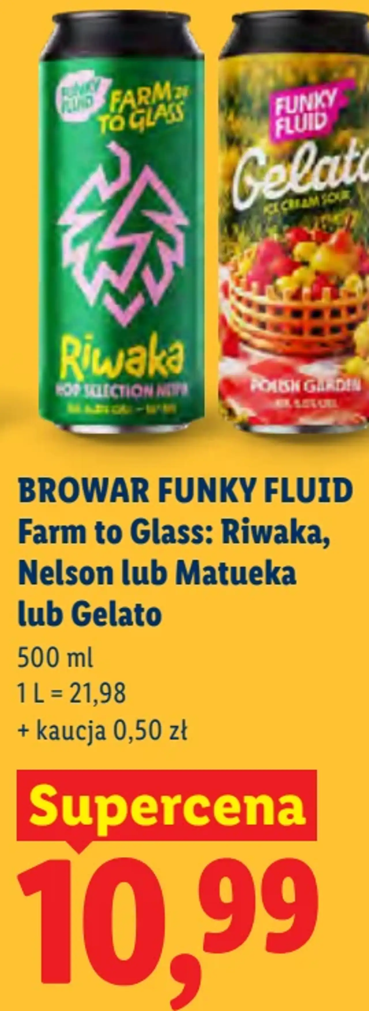 Browar Funky Fluid Farm to Glass: Riwaka, Nelson lub Matueka lub Gelato