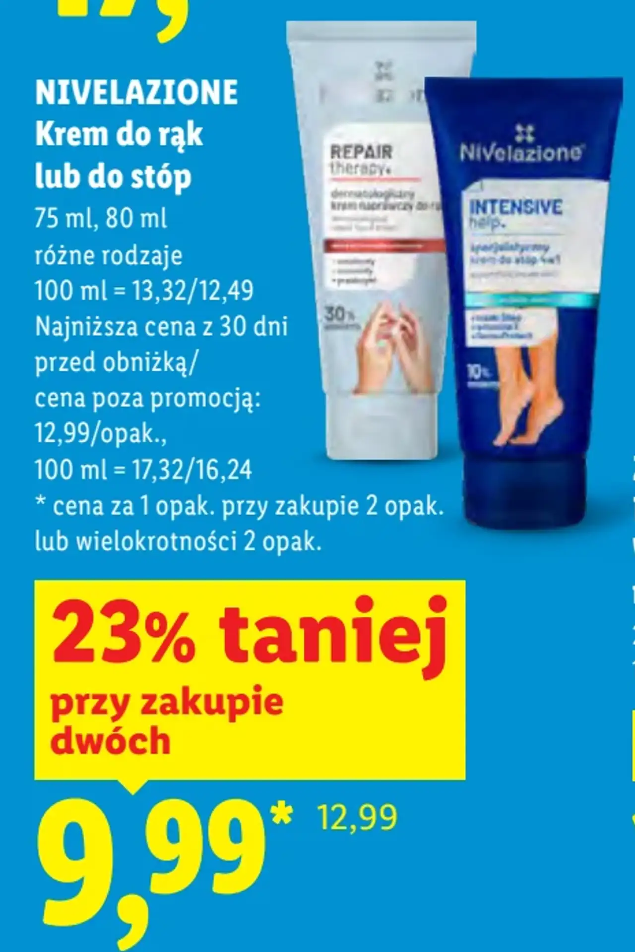 Nivelazione Krem do rąk lub do stóp