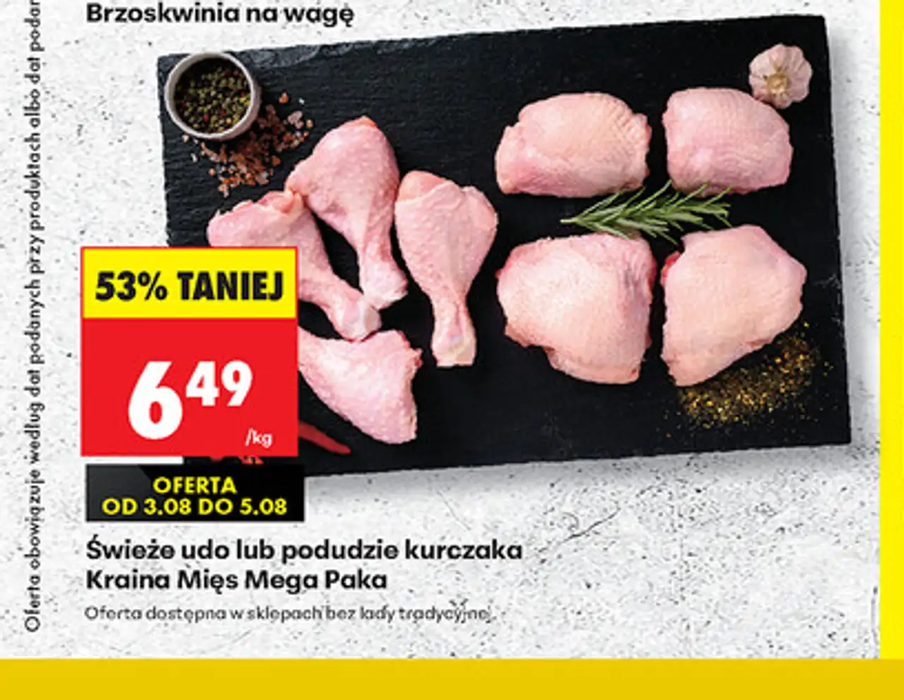 Świeże udo lub podudzie kurczaka Kraina Mięs Mega Paka