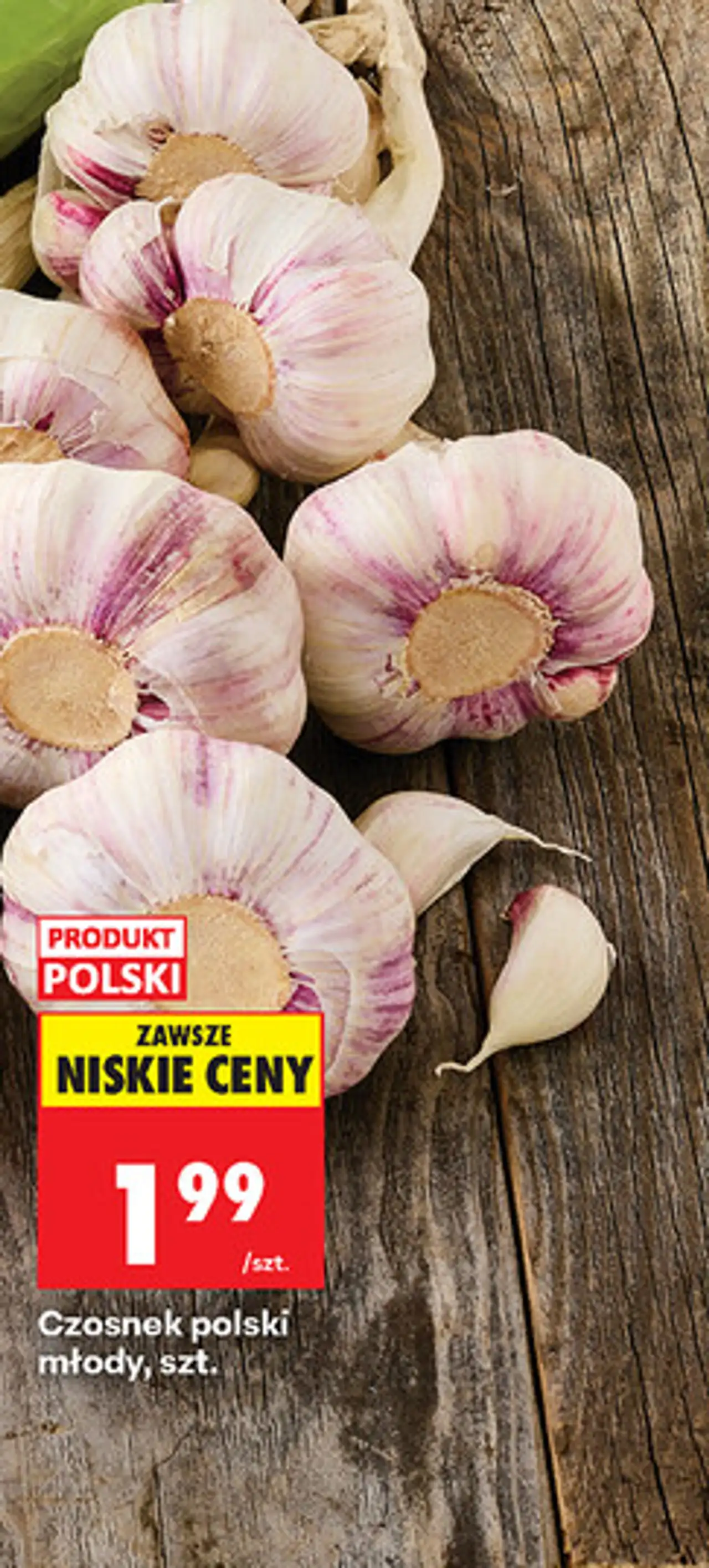 Czosnek polski młody, szt.