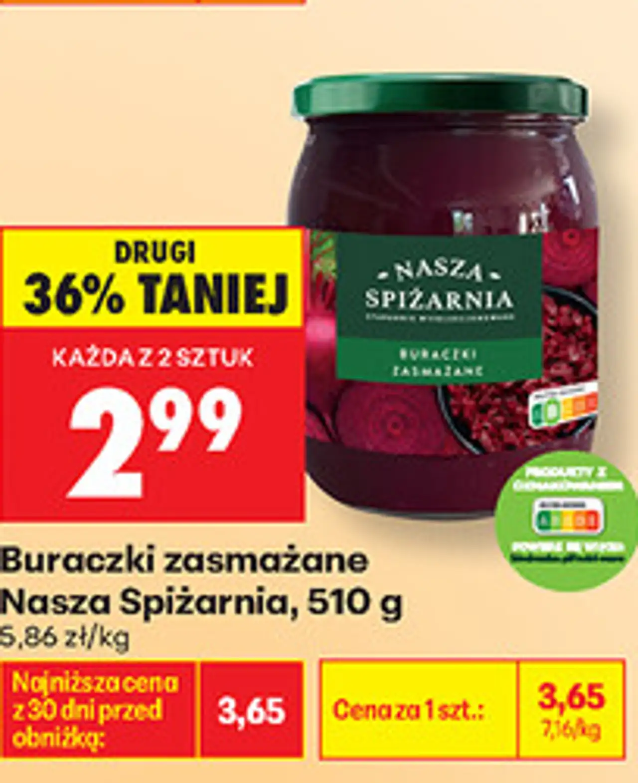 Buraczki zasmażane Nasza Spiżarnia, 510 g