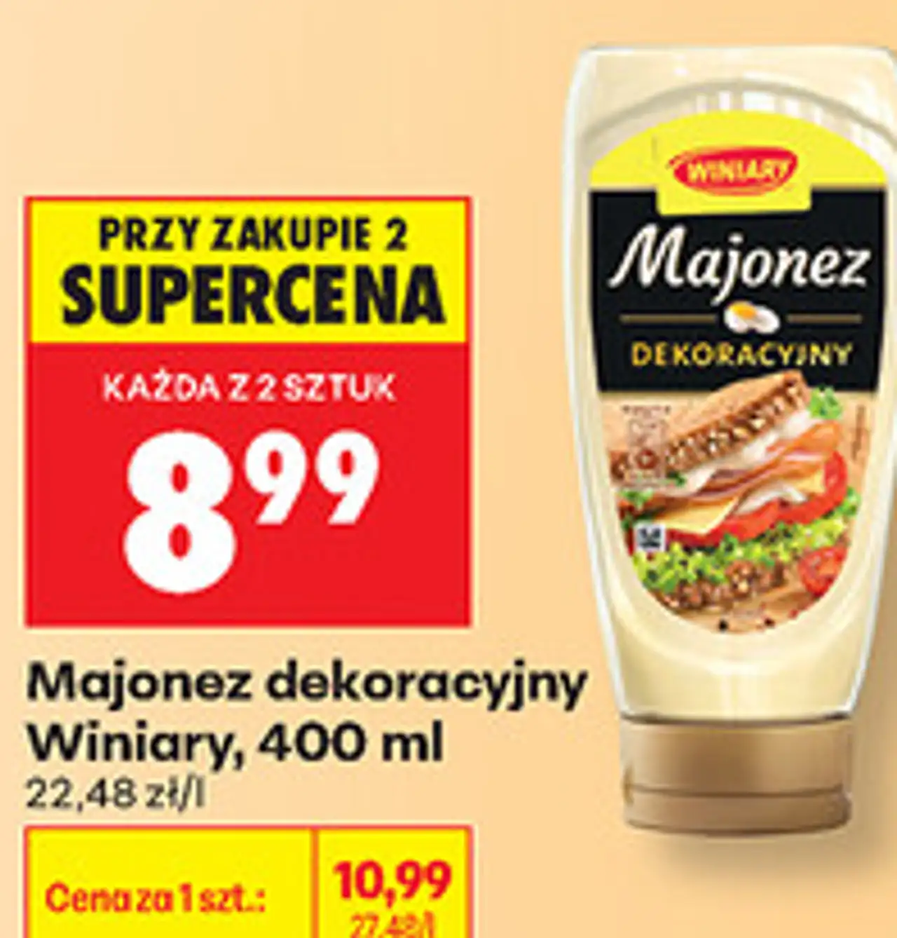 Majonez dekoracyjny Winiary, 400 ml