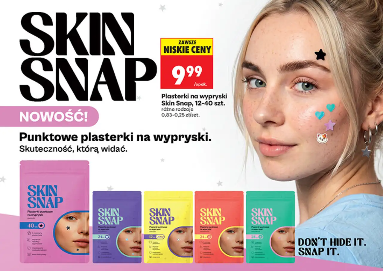 Plasterki na wypryski Skin Snap, 12-40 szt.