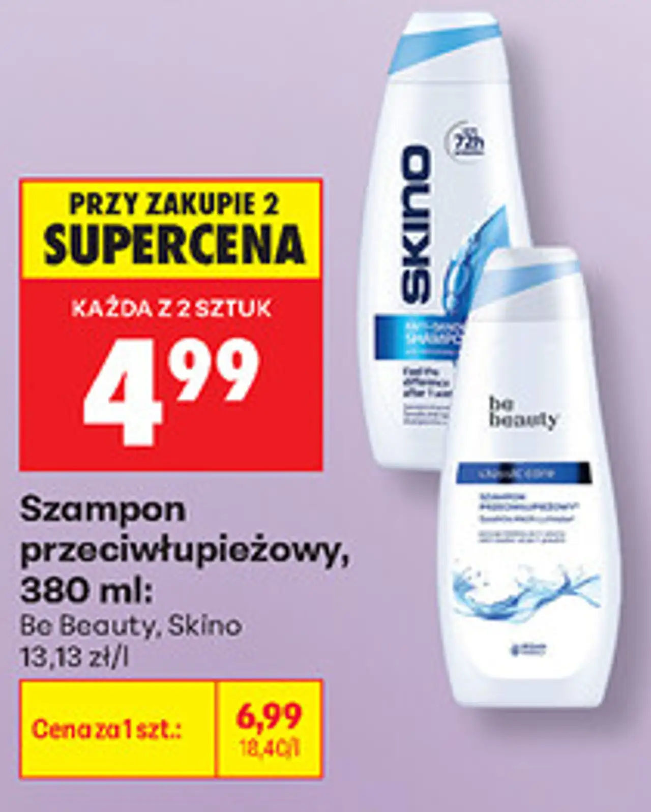 Szampon przeciwłupieżowy Be Beauty, Skino